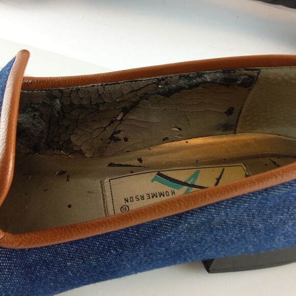 Ros Hommerson denim and leather flag loafers - Picture 8 of 17